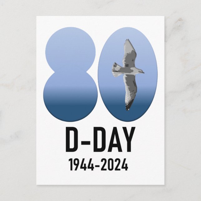 Postal D-Day 80 - 1944-2024 (Anverso)