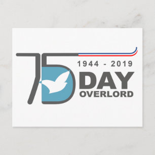 Postal D-Day Overlord Normandie 1944-2019