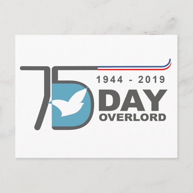 Postal D-Day Overlord Normandie 1944-2019 (Anverso)
