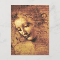 Postal Da Vinci La Scapigliata