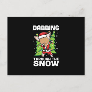 Postal Dabbing a través de Navidades de Nieve Chihuahua p