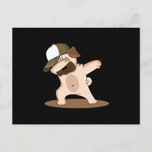 Postal Dabbing Dog Dogs Love Funny Guay Kids Gift Idea