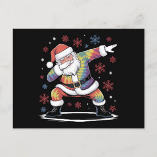 Postal Dabbing Navidad Santa Suéter Feo de Navidad Xmas