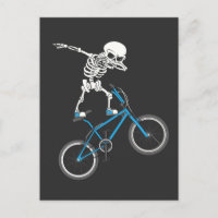 Dabbing Skeleton mtb Bicicleta BMX Fun