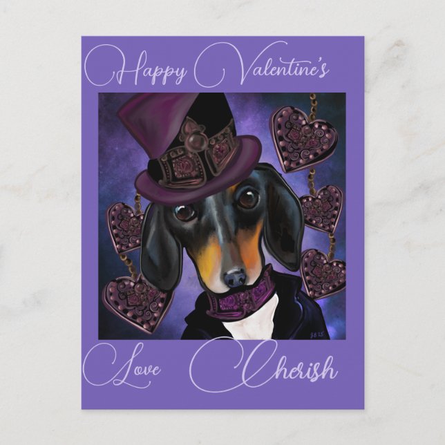 POSTAL DACHSHUND (Anverso)