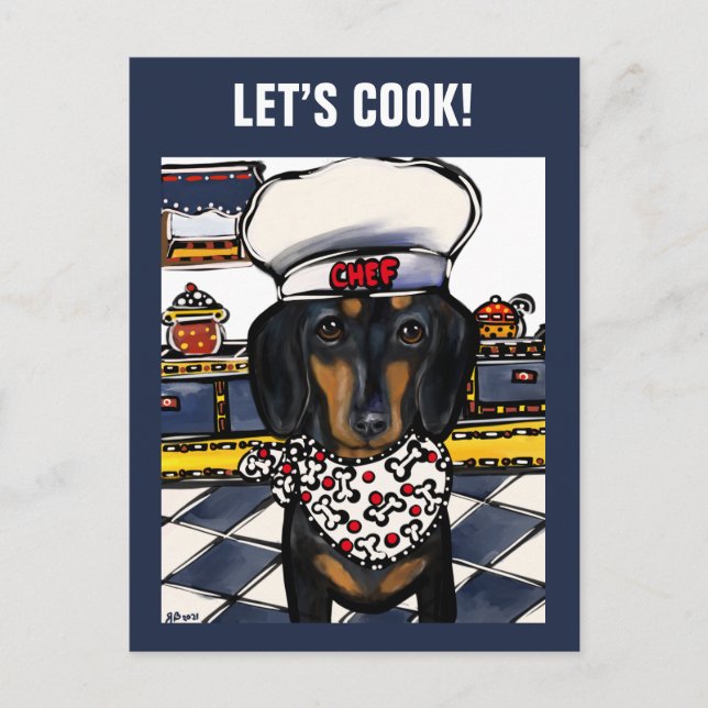 POSTAL DACHSHUND (Anverso)