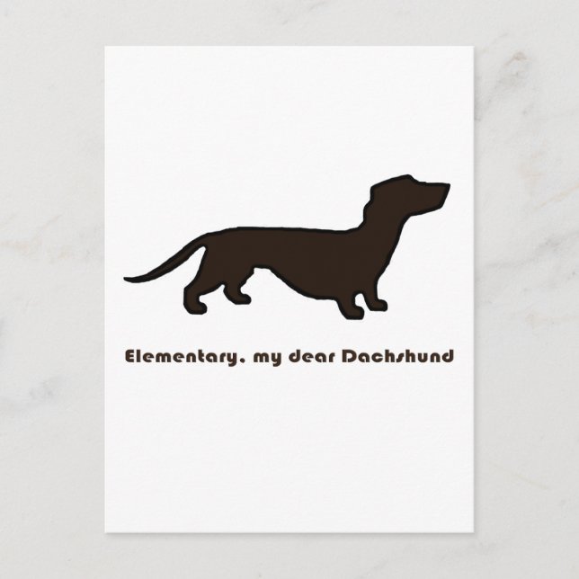 Postal Dachshund (Anverso)