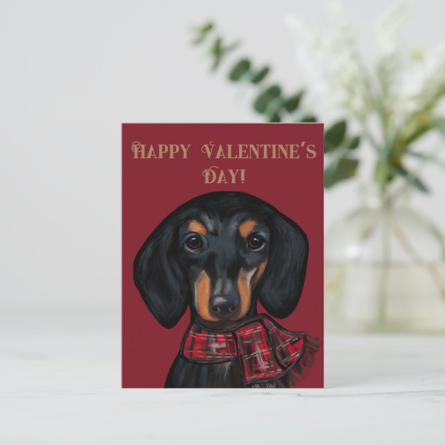 POSTAL DACHSHUND       (Anverso de pie)