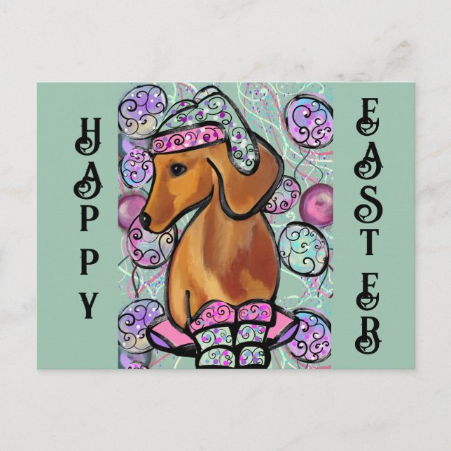 POSTAL DACHSHUND (Anverso)