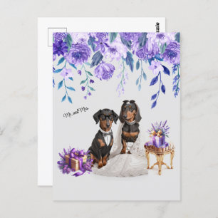 Postal Dachshund Boda Art
