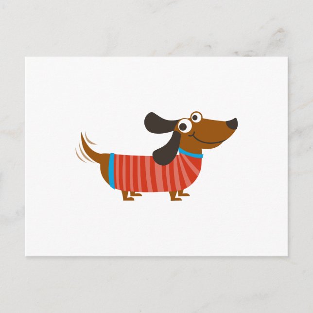 POSTAL DACHSHUND DOG (Anverso)