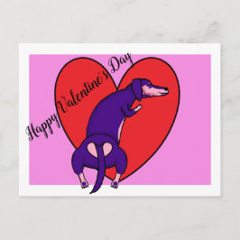 Postal Dachshund El día de San Valentín