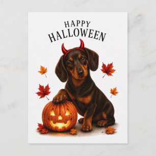 Postal Dachshund Halloween