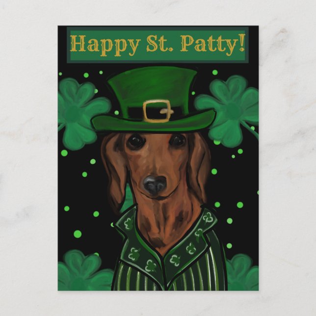Postal DACHSHUND is a breed name and remains the same in  (Anverso)