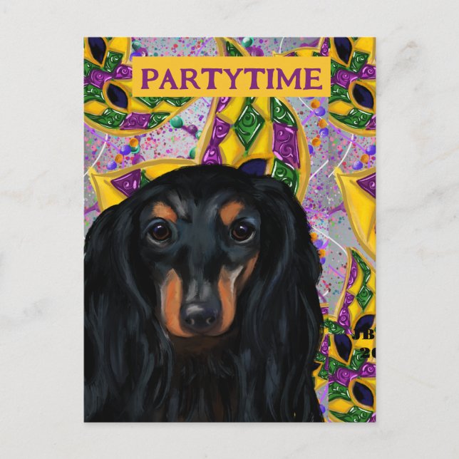 Postal DACHSHUND is a breed name and remains the same in  (Anverso)
