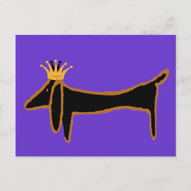 Postal Dachshund King (Anverso)