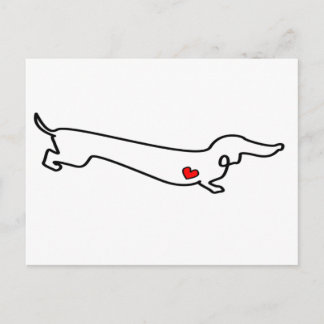 Postal Dachshund Love