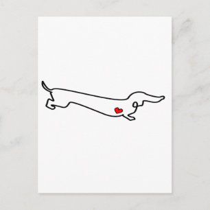Postal Dachshund Love
