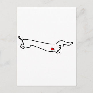 Postal Dachshund Love