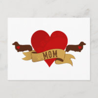Dachshund Mom [estilo Tattoo]
