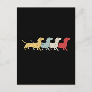 Postal Dachshund Retro Vintage
