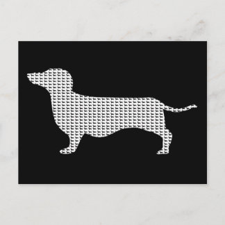Postal Dachshund Silhouette De Muchos