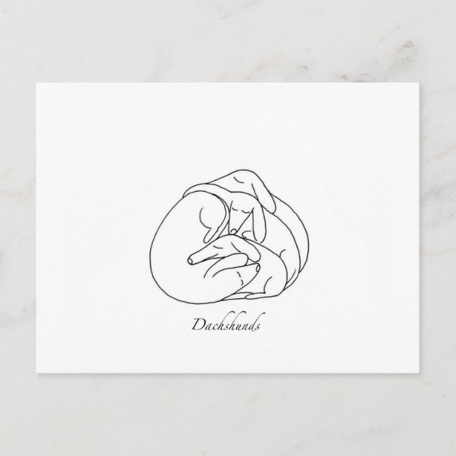 Postal Dachshunds 'Cursionados juntos'.jpg (Anverso)