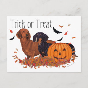Postal Dachshunds Halloween