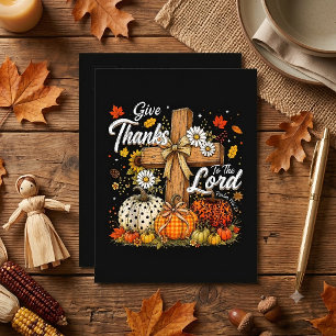 Postal Dad gracias al Señor Otoño Temporada de otoño