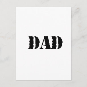 Postal DAD Regalo del día del padre simple