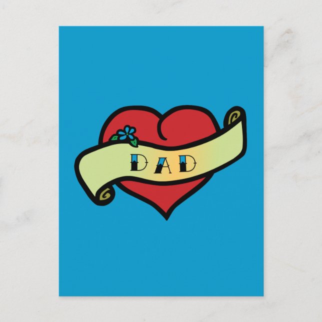 Postal Dad Tattoo Heart (Anverso)