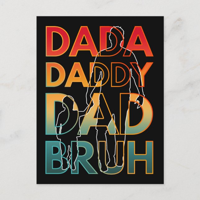 POSTAL DADA PAPÁ PAPÁ HERMANO (Anverso)