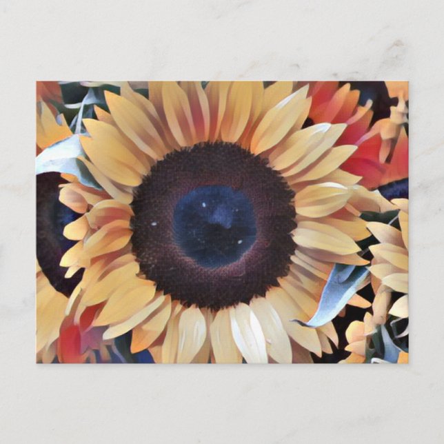 Postal Dadaismo Sunflower (Anverso)