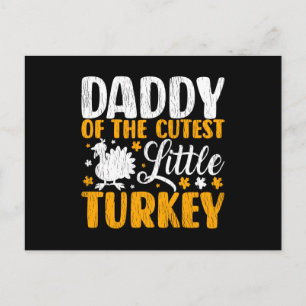 Postal Daddy Cutest Turkey Kids Matching Thanksgiving Dad