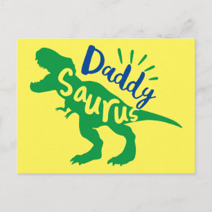 Postal Daddy Saurus T-Rex Silhouette