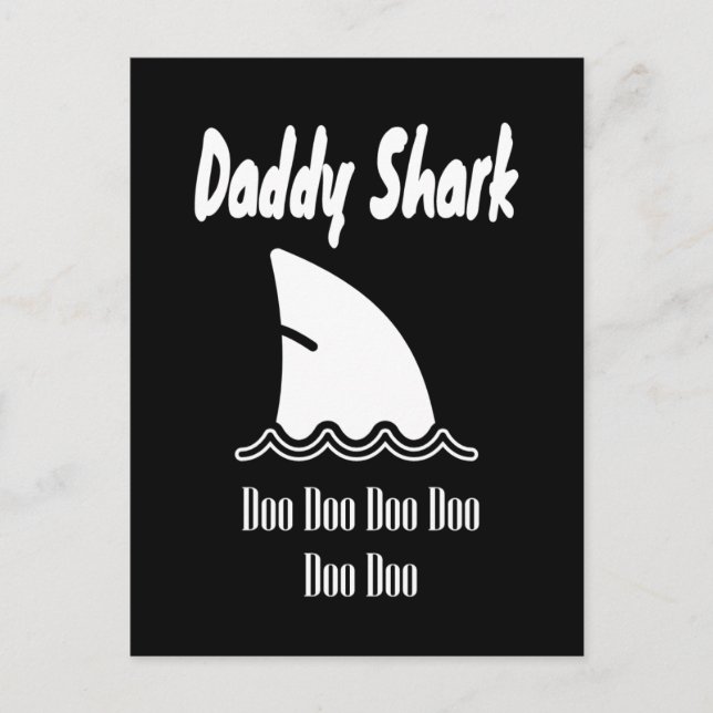 Postal Daddy Shark Doo Doo Trendy Cute Song (Anverso)