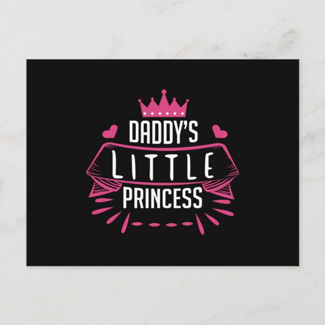 Postal Daddys Little Princess (Anverso)