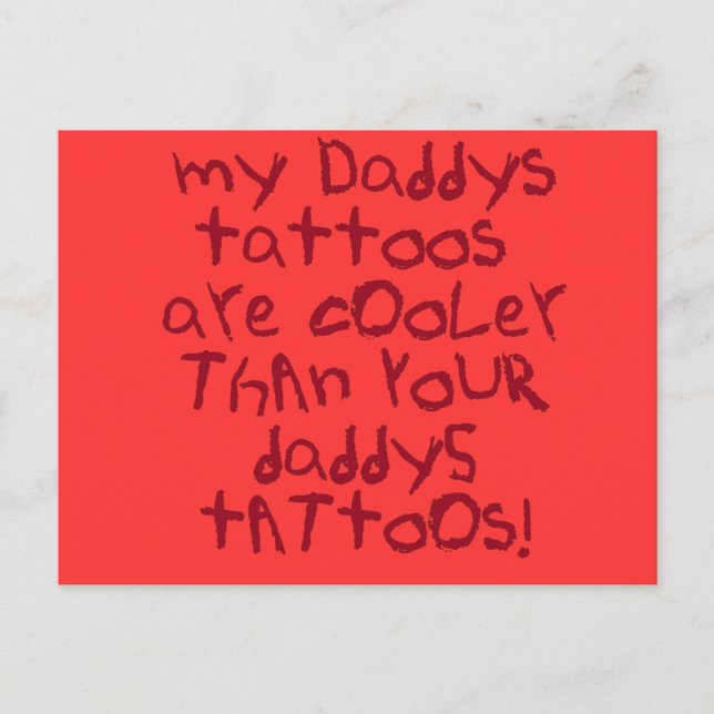Postal Daddys Tattoos Rock (Anverso)