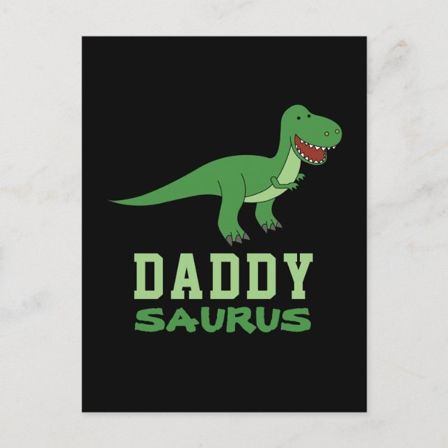 Postal Daddysaurus Dinosaur T-Rex Dino Dad Day (Anverso)