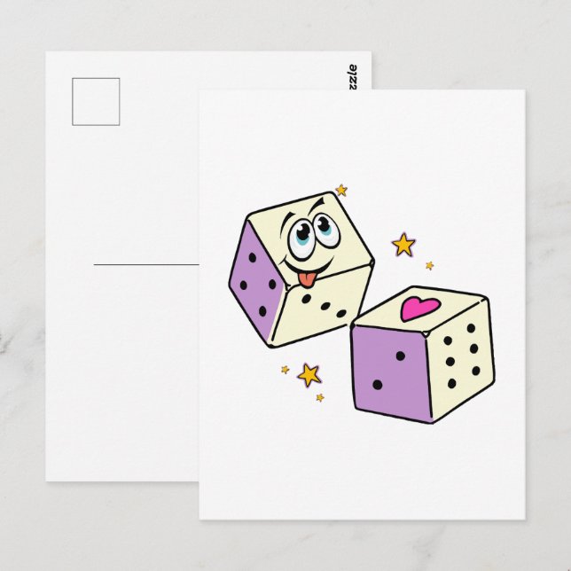 Postal Dados de la Suerte (Anverso / Reverso)