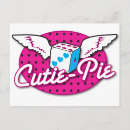 Postal Dados lindos del Rockabilly de la Cutie-Empanada