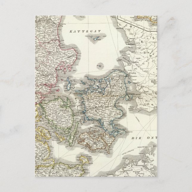 Postal Daenemark, Isla - Dinamarca, Islandia (Anverso)