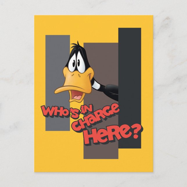 Postal DAFFY DUCK™ "Who is Charge Here" (Anverso)