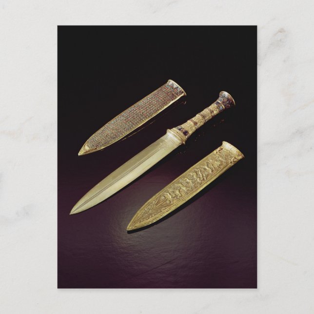 Postal Daga de oro y vaina (Anverso)