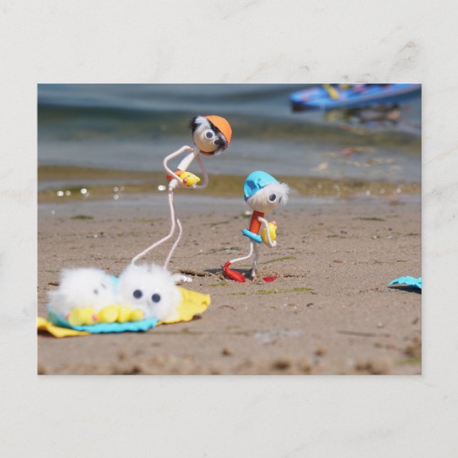 Postal Dagje strand van de Fubby's. (Anverso)