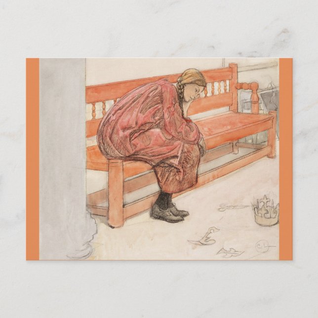 Postal Dagmar y la corona del papel (Anverso)