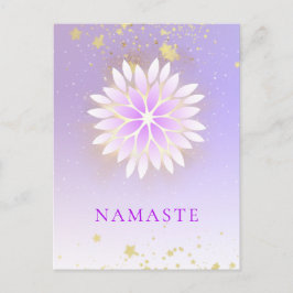 Postal *~* Dahlia Mandala Lavanda Pastel rosa AP2
