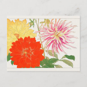 Postal Dahlia por Tanigami Konan