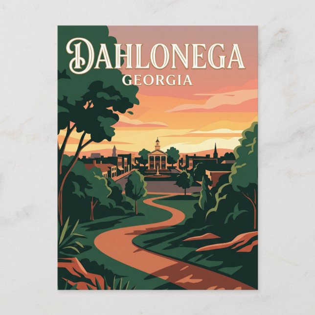 Postal Dahlonega EE. UU. (Anverso)