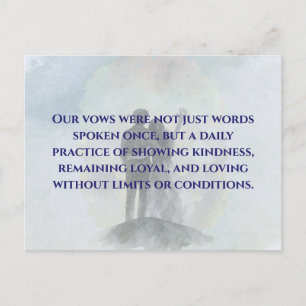 Postal Daily Journey Marriage Quote Postcard